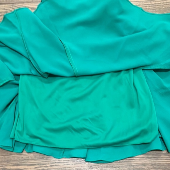 New B. Darlin Size 1/2 Vibrant Green Spaghetti Strap Mini Dress - Picture 8 of 11